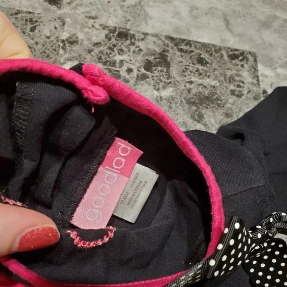 18m, GoodLad, Black and Pink Lady Bug Baby Play Dress - Picture 4 of 11